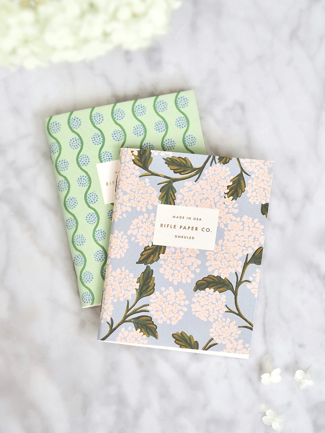 Hydrangea Pocket Notebooks Set of 2