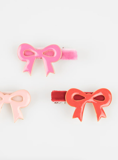 Valentine Bow Hair Clips