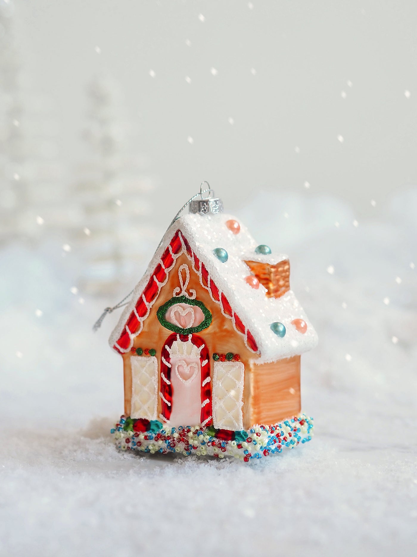 Candy Gingerbread House Ornament