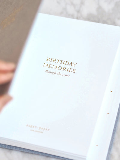 Chambray Birthday Book