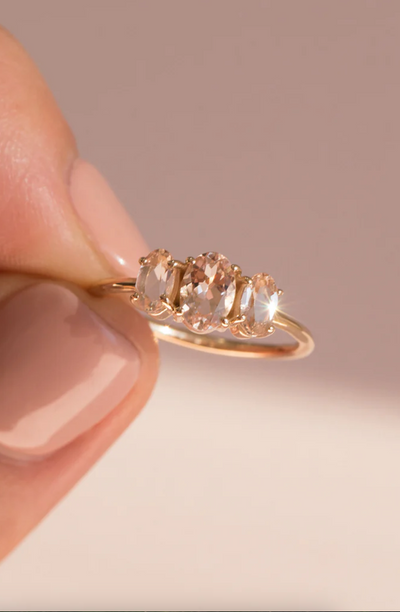 Bijou Morganite Ring | 14K Gold