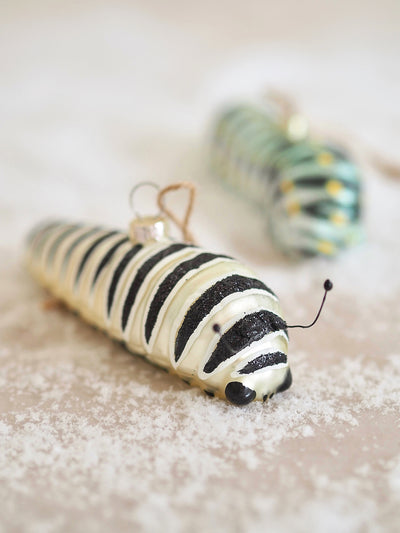 White Caterpillar Ornament