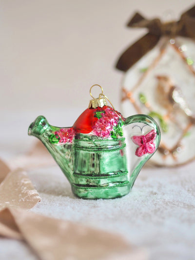 Floral Watering Can Ornament