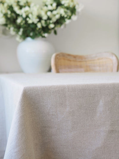 Natural Linen Tablecloth