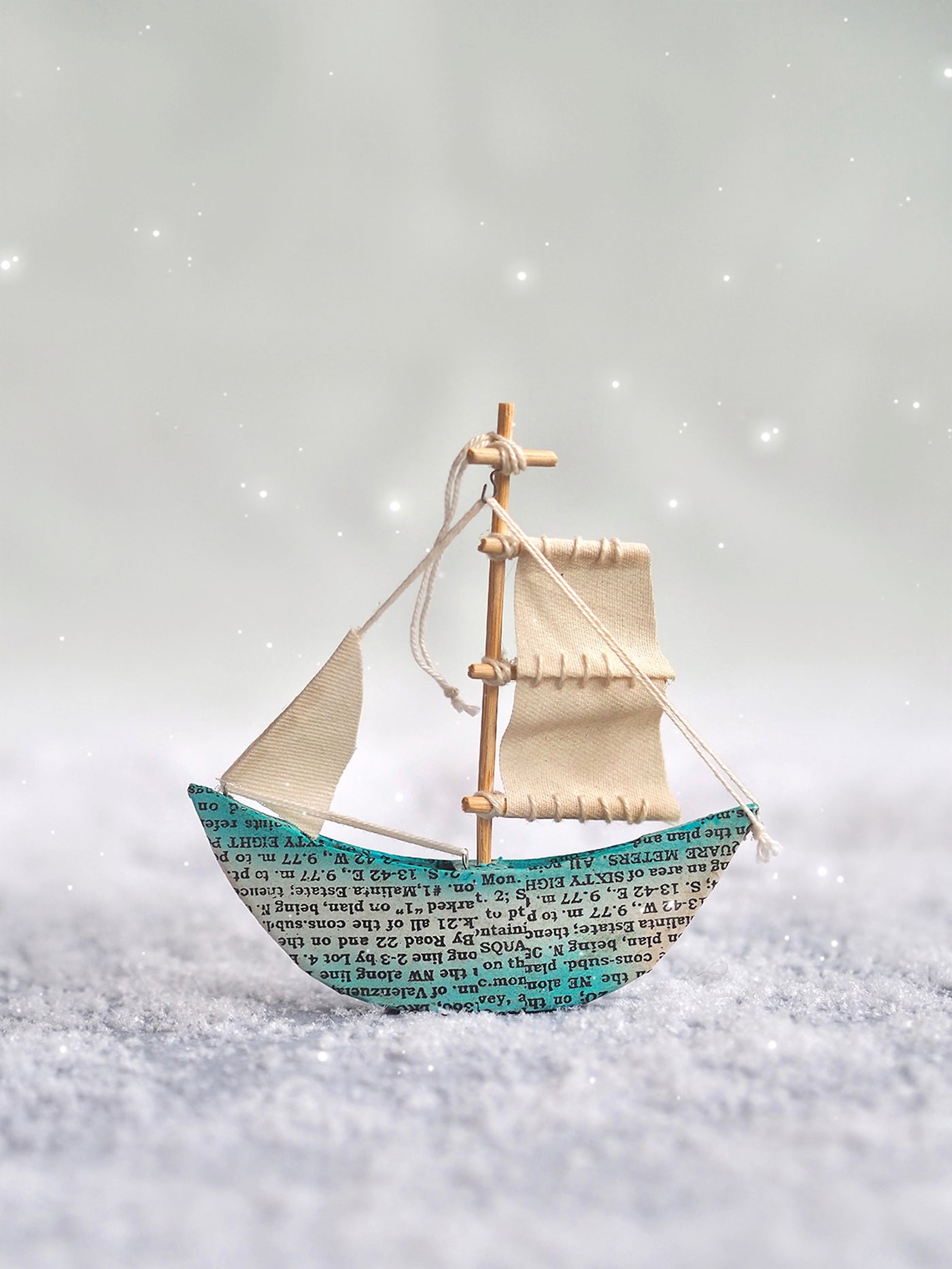 Paper Ship Ornament