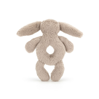 Bashful Beige Bunny Ring Rattle