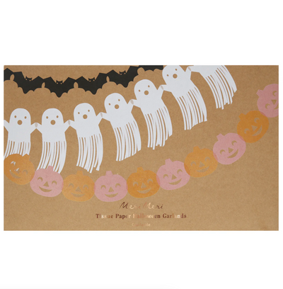 Tissue Paper Halloween Garlands