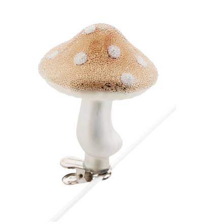 Copper Mushroom Clip Ornament