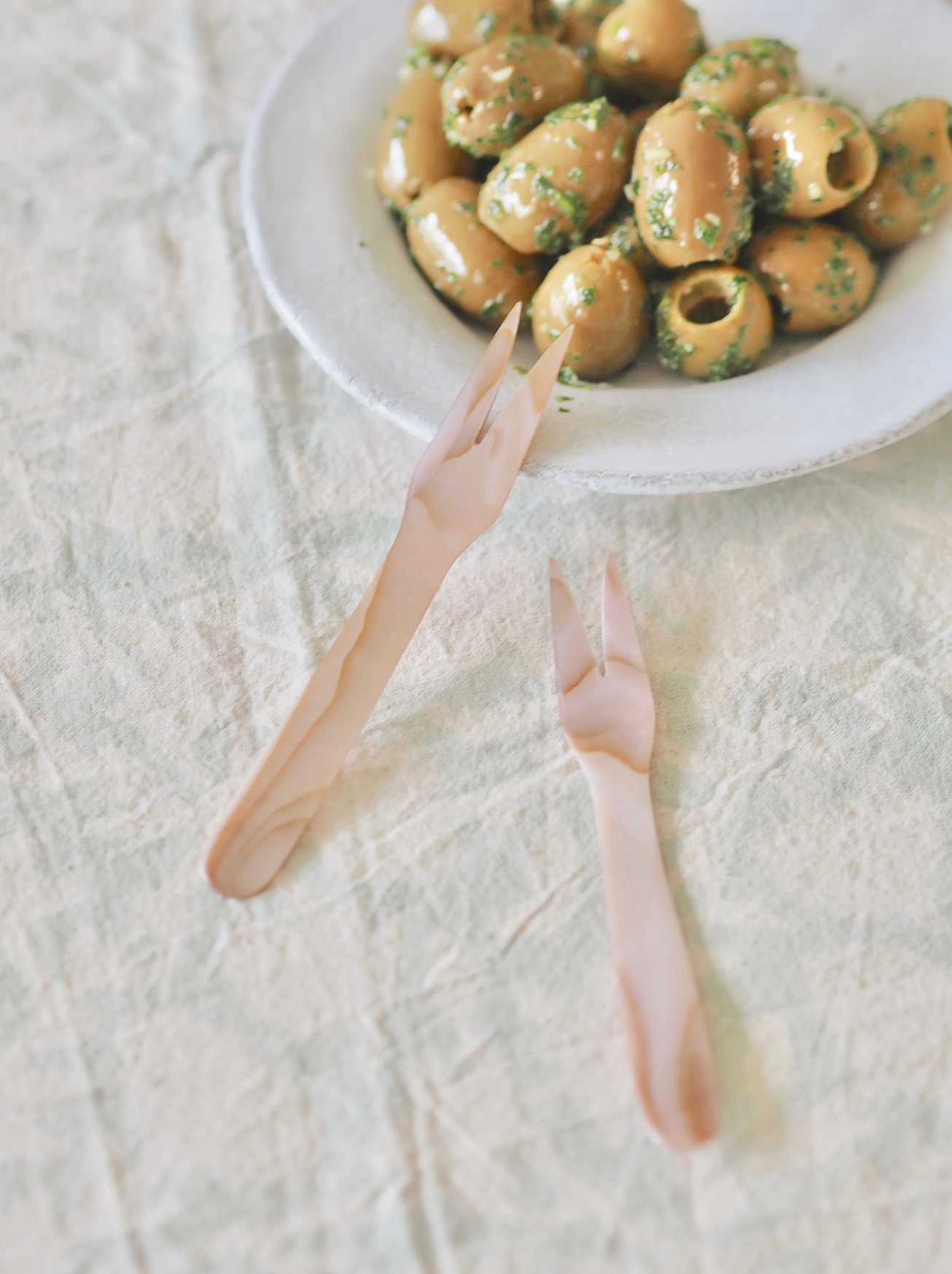 Brown Seashell Mini Utensils