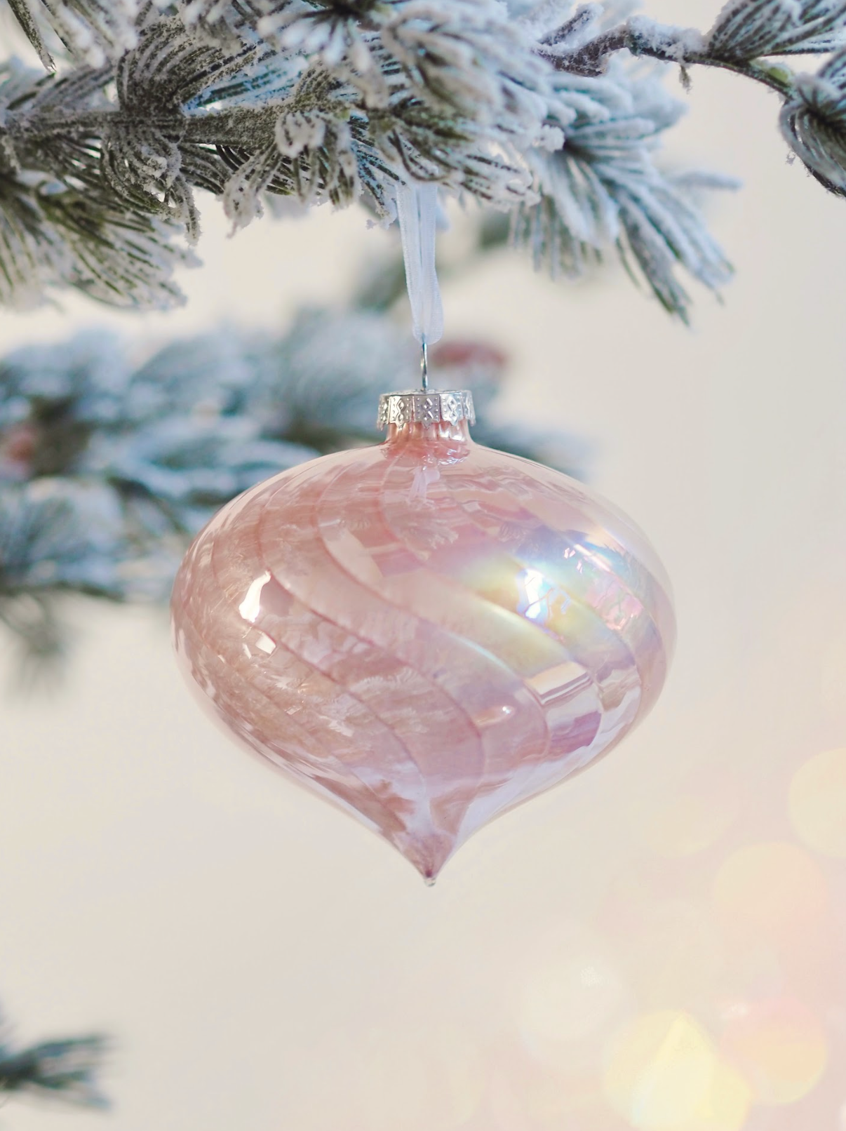 Iridescent Pink Ornament