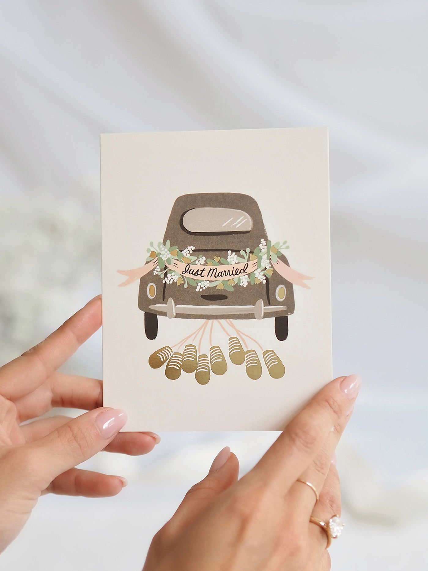 Just Married Getaway Card