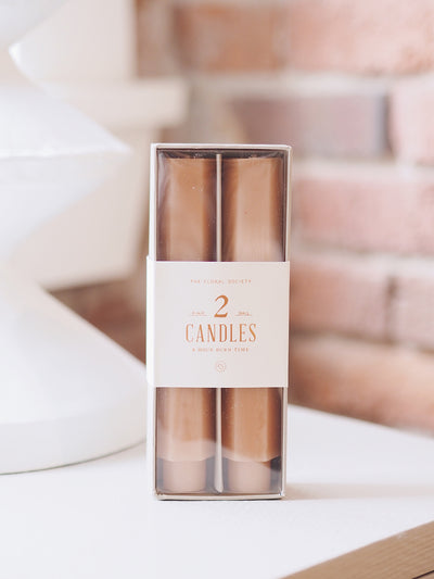 Geo Blush Taper Candle Set | 6"