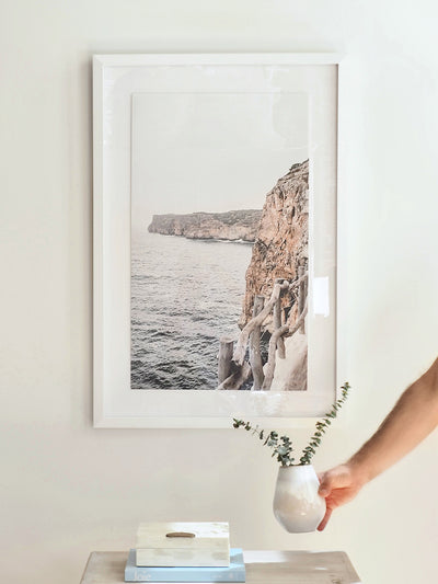 Cliffside Matte White Frame | 25.75" x 37.75"