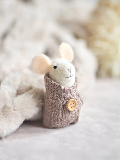 Swaddled Baby Mouse Ornament