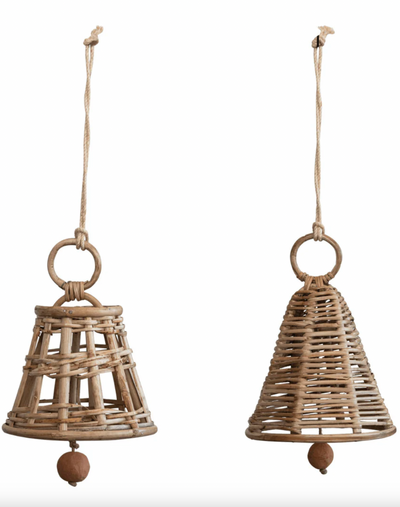 Cane Closed Weave Hanging Bell