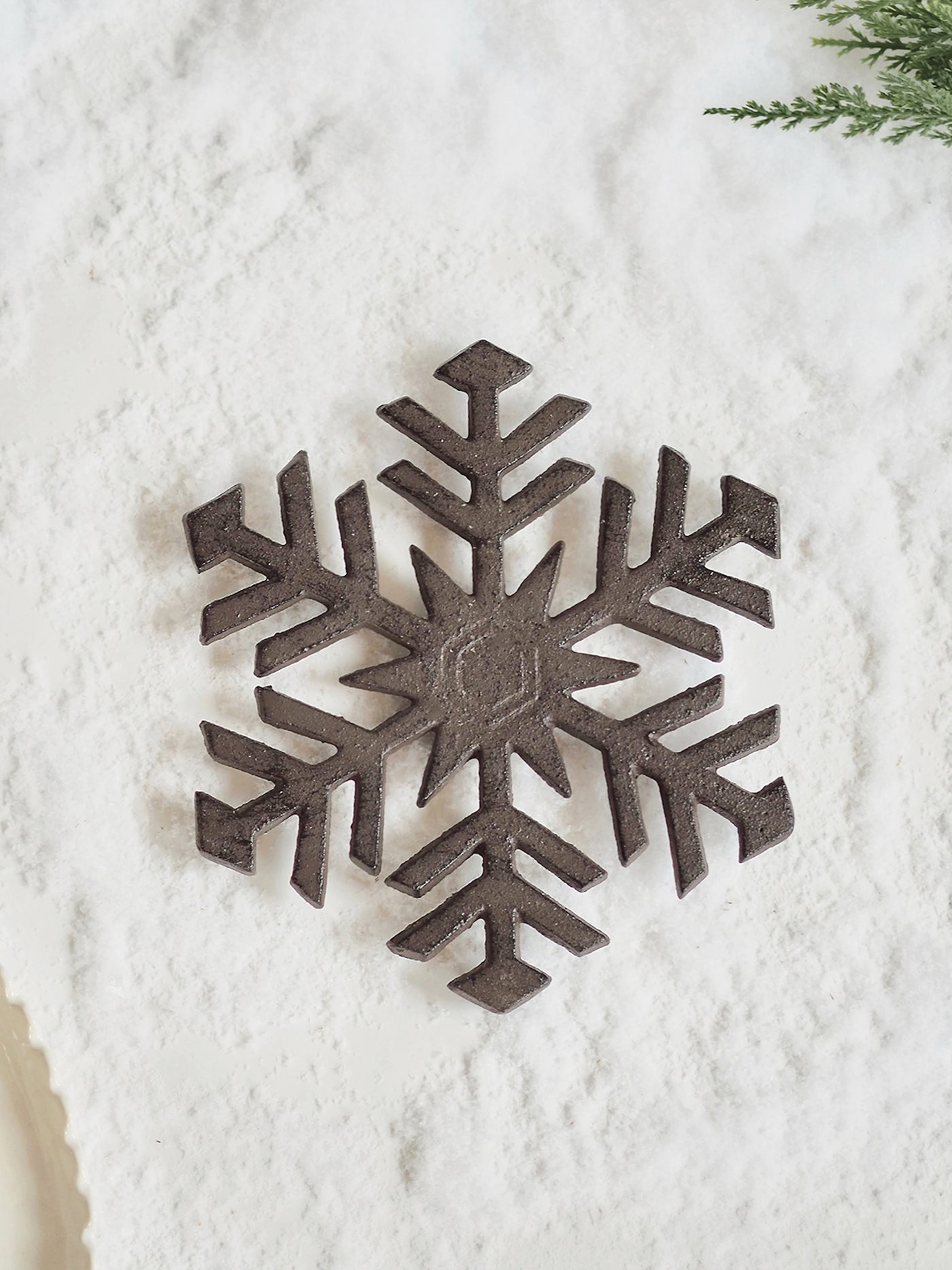 Cast Iron Snowflake Trivet