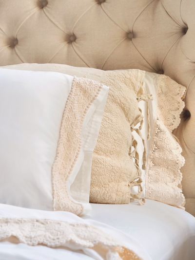 Bria White Novola Lace Bedding