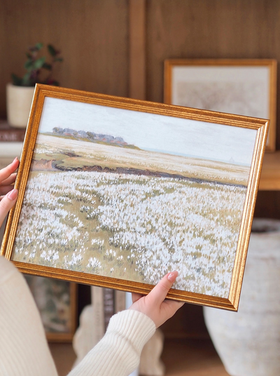 Dandelion Fields Framed Canvas Print | 11x14