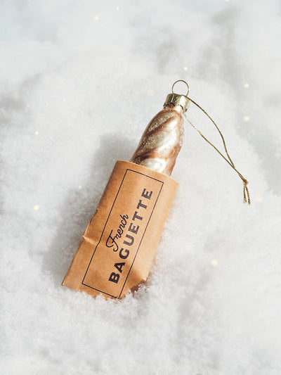 French Baguette in Bag Ornament