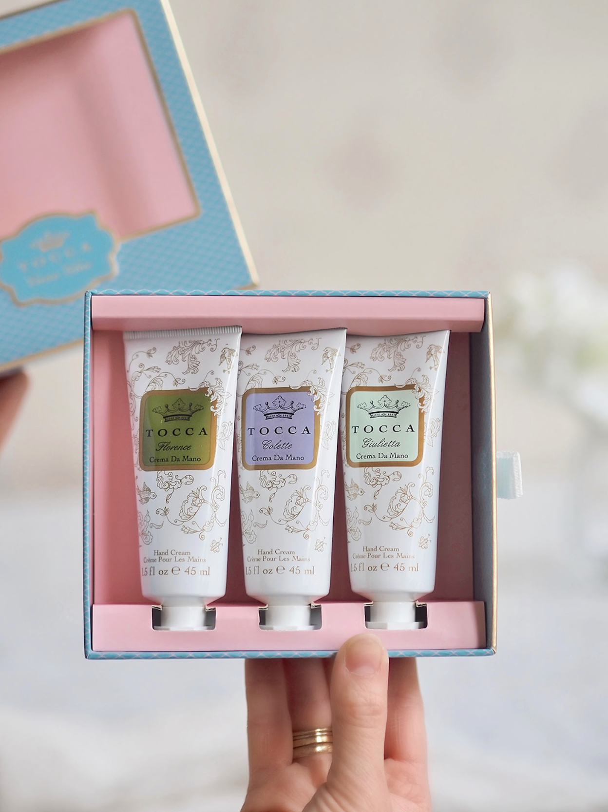 Crema Veloce Garden Collection Hand Cream Trio Set