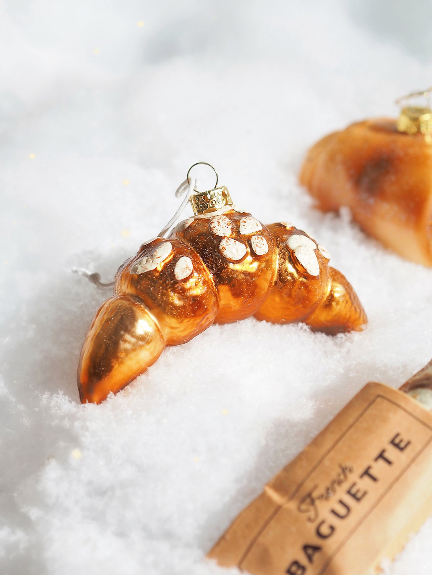 Almond Croissant Ornament