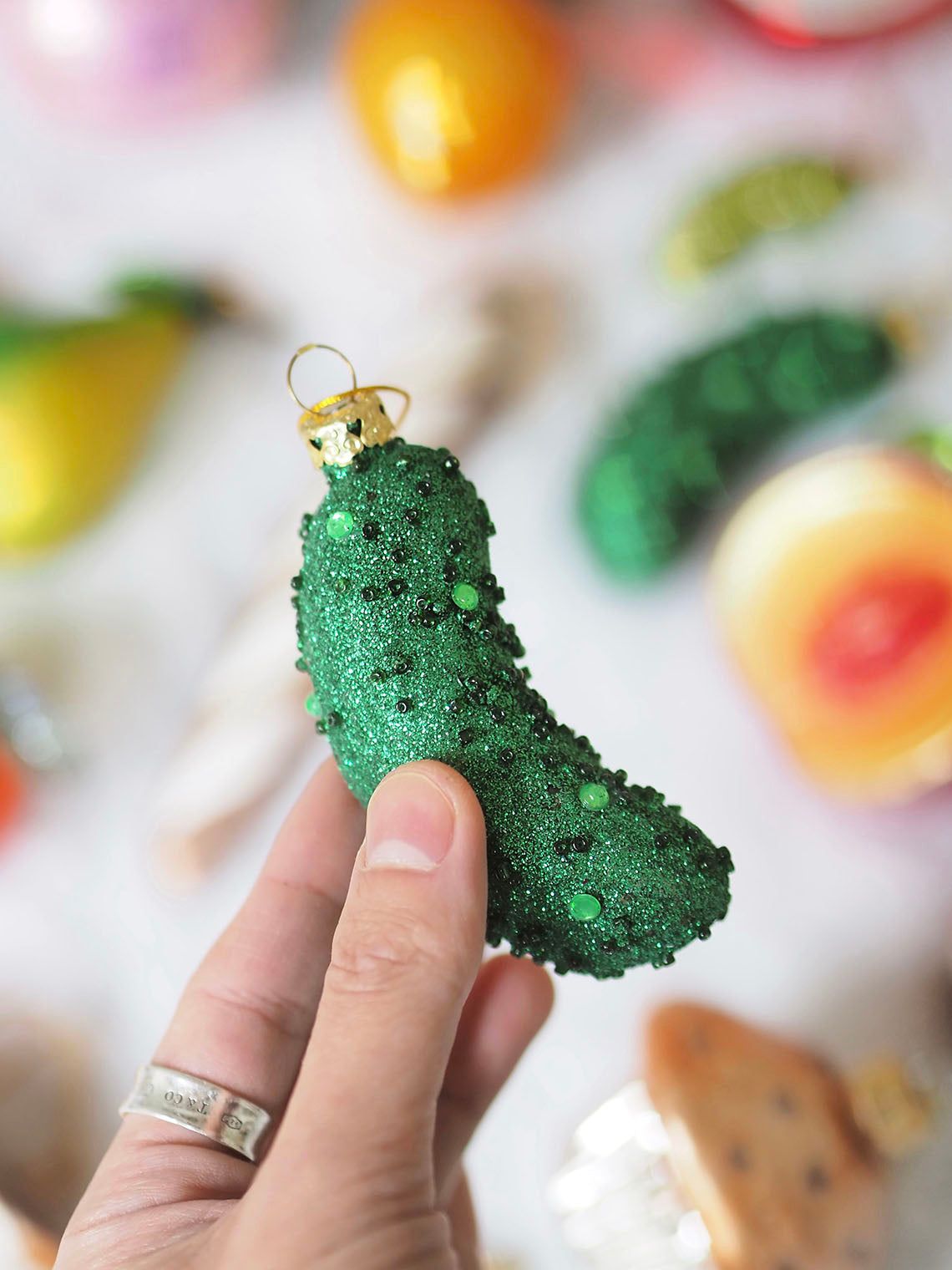 Jewelled Pickle Ornament