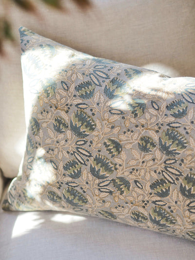 Kavya Block Print Pillow | 16x24