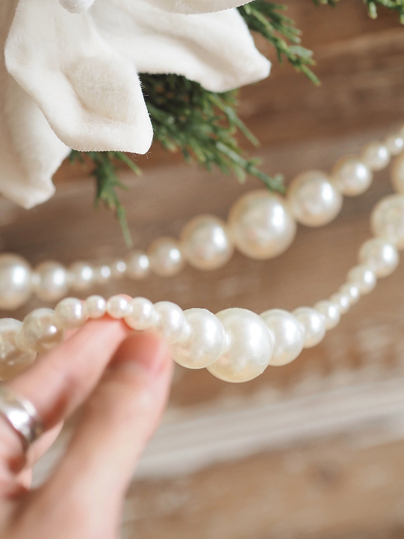 Geo Pearl Garland 6'