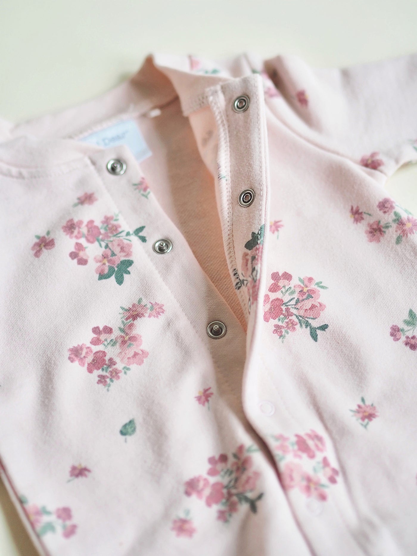 Pink Woodsorrel Collar Romper