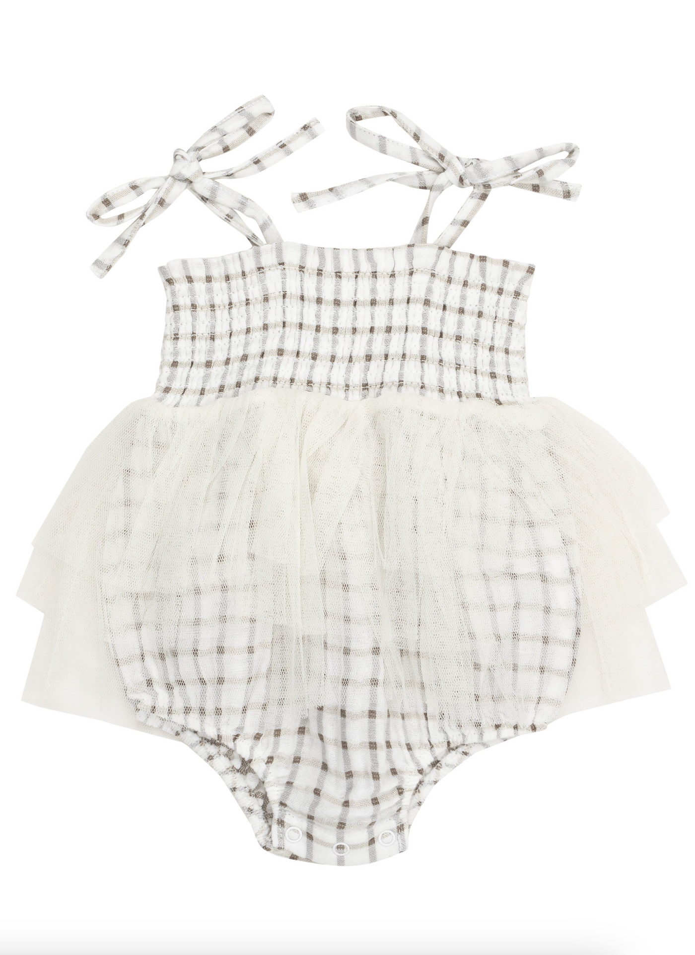 Cozy Plaid Tutu Bubble