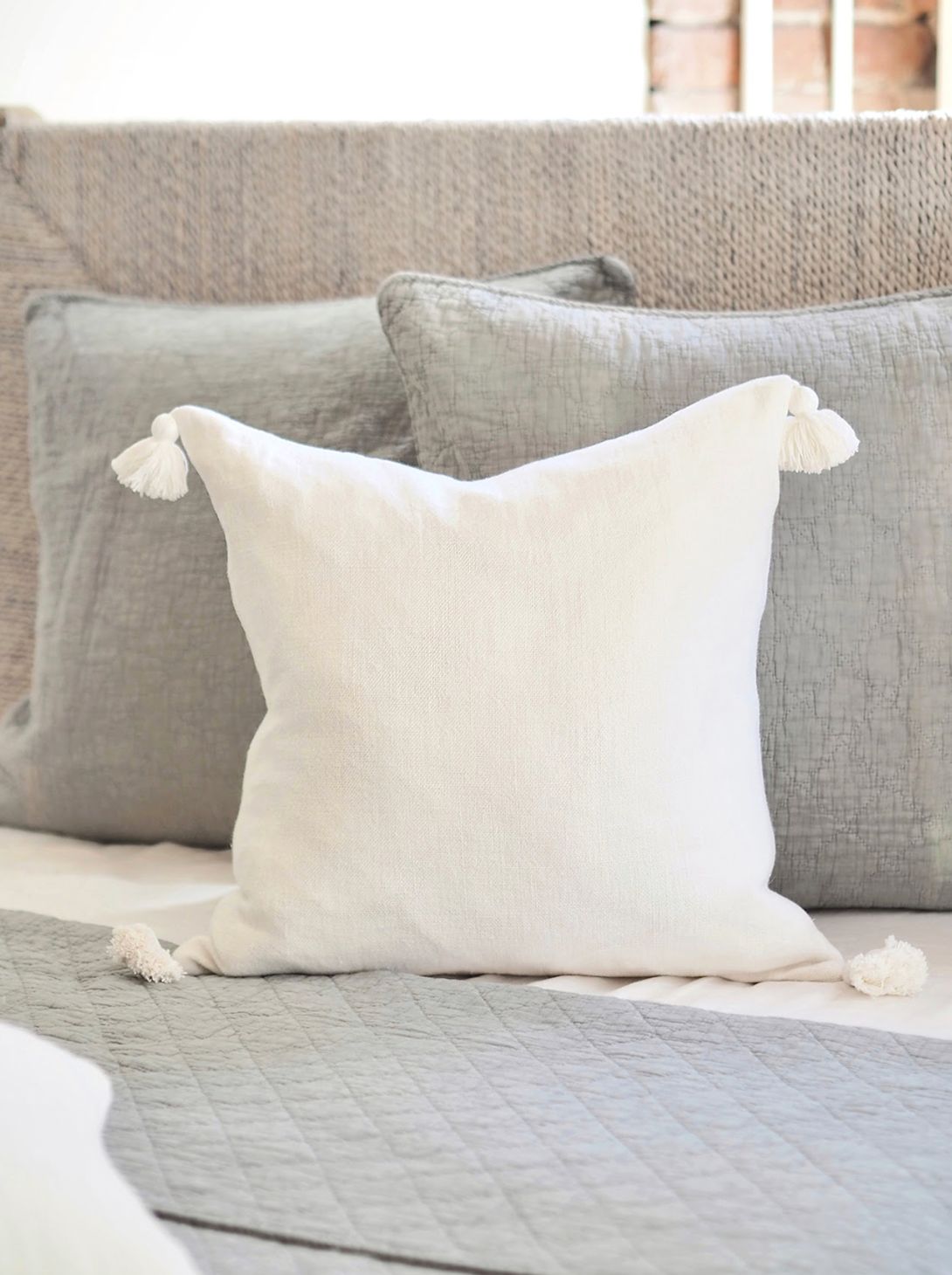 Montauk White Pillow | 20x20