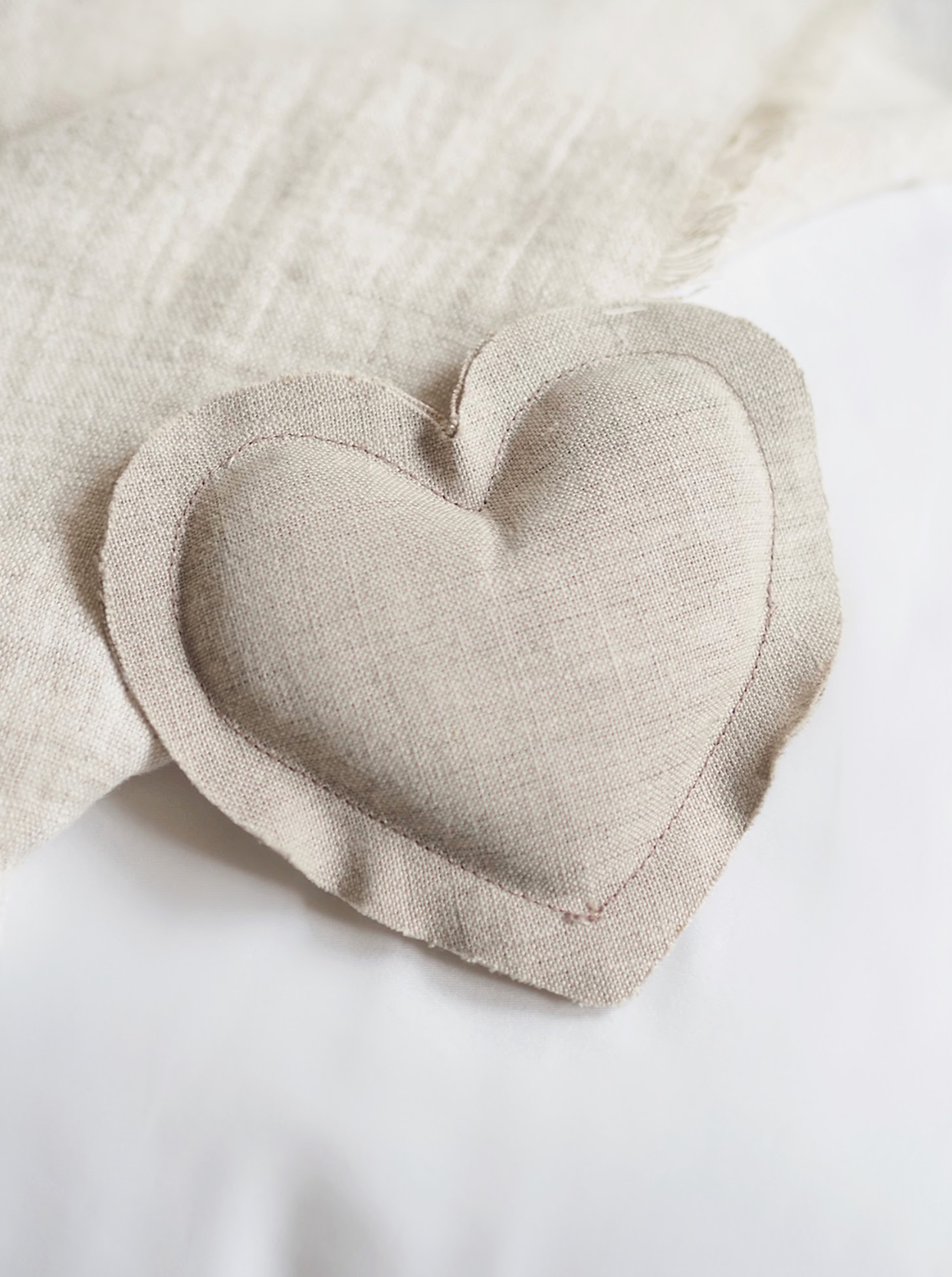 Lavender Linen Heart Sachets