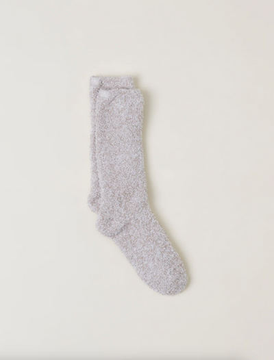 CozyChic® Heathered Sock Stone/White S/M