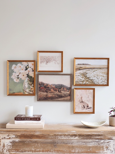 Dandelion Fields Framed Canvas Print | 11x14