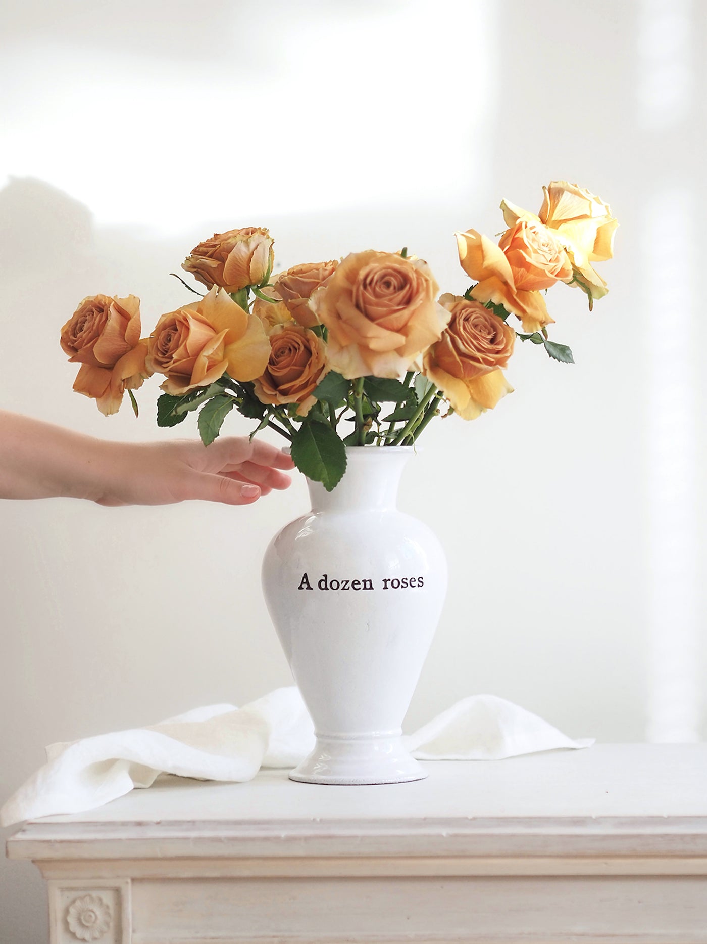 A Dozen Roses Vase