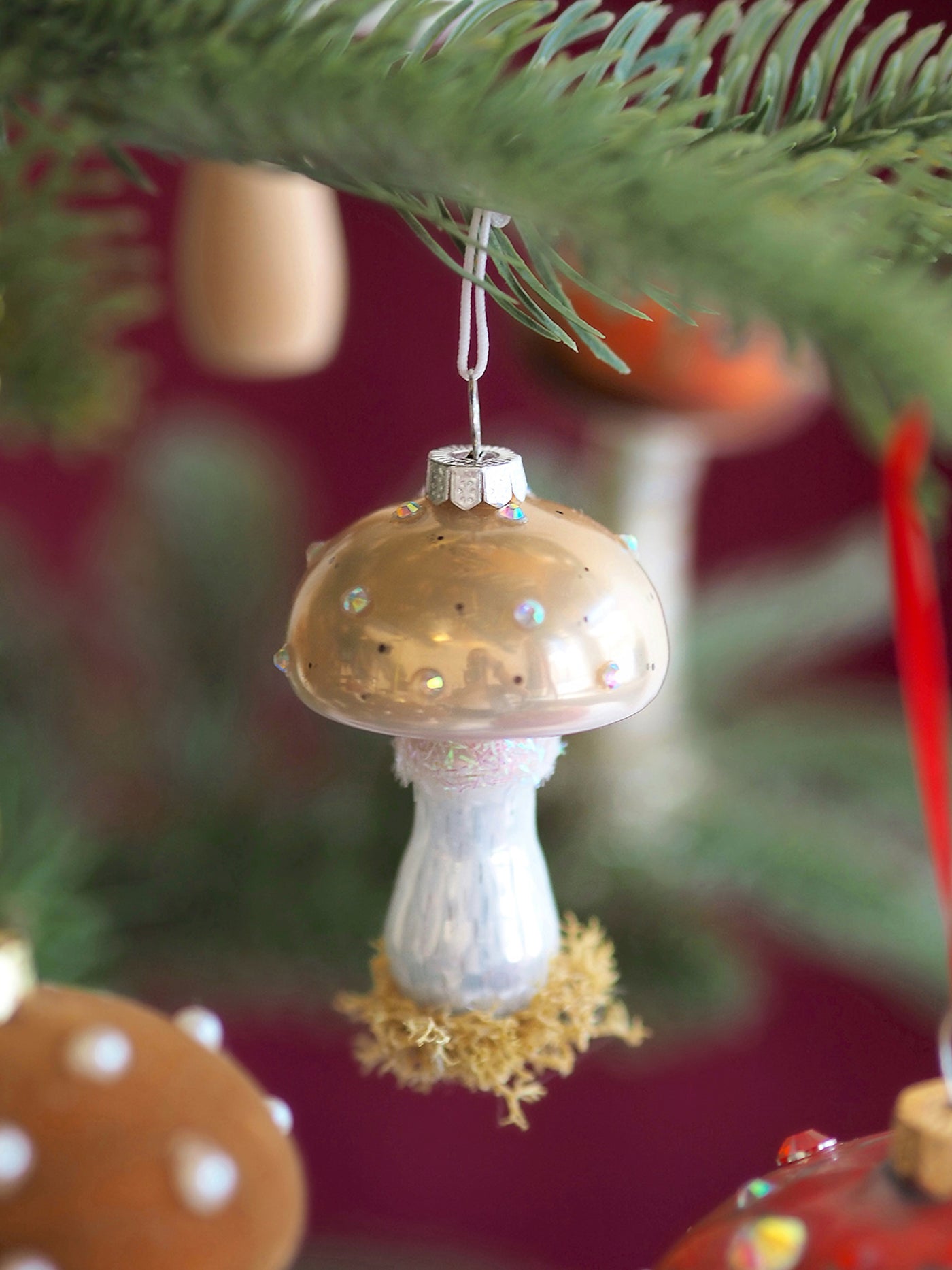 High Grove Cremini Mushroom Ornament