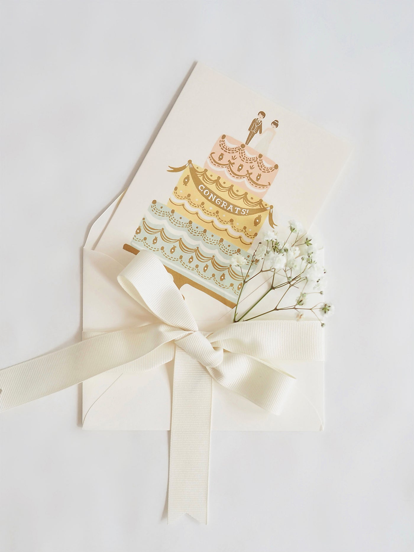 Congrats Wedding Cake Card