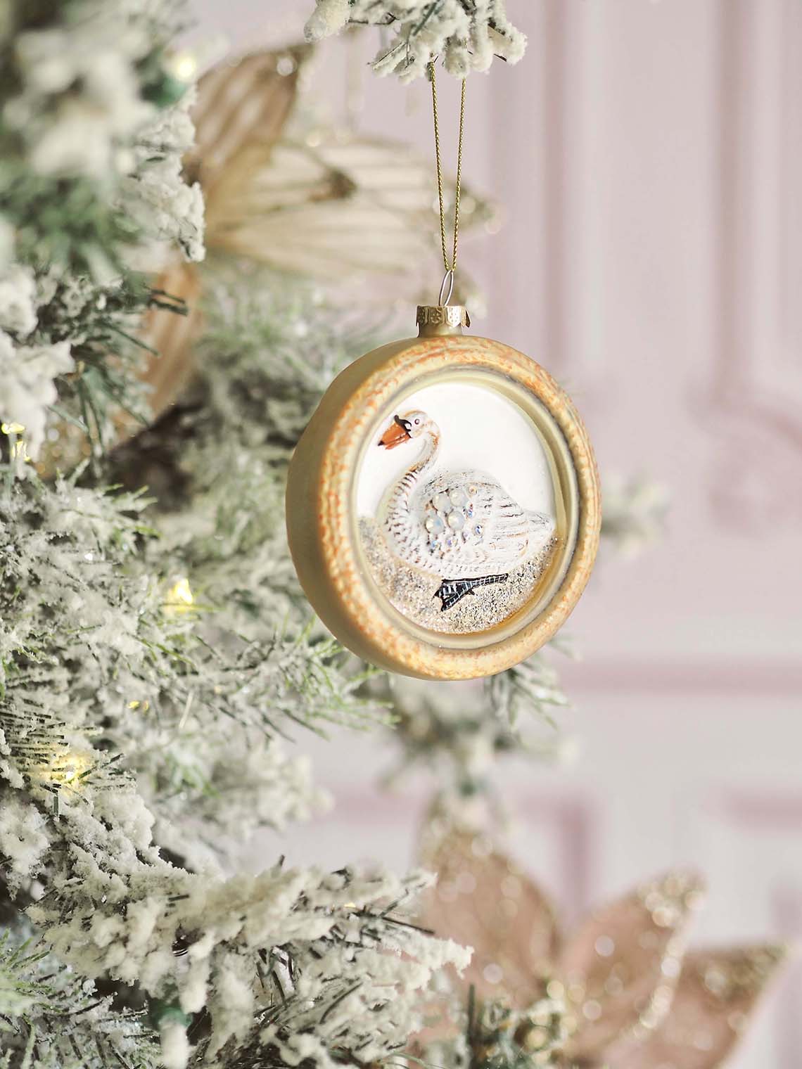 Victorian Swan Ornament