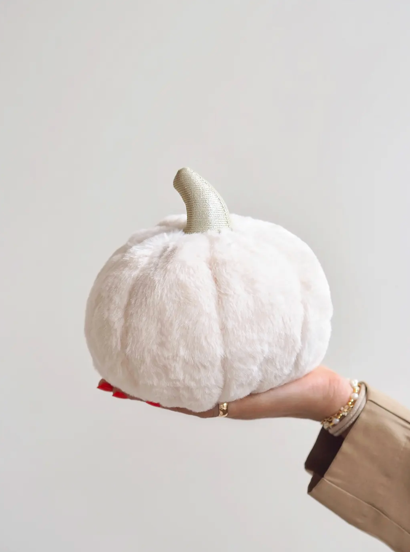 Plush White Pumpkin