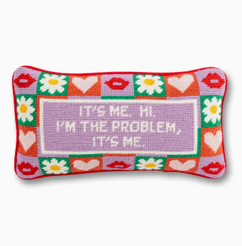 It's Me Needlepoint Pillow 8x14