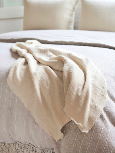 Hermosa Cream Throw