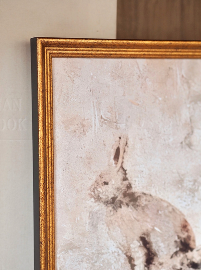 Mountain Hare Framed Canvas Print | 8x10