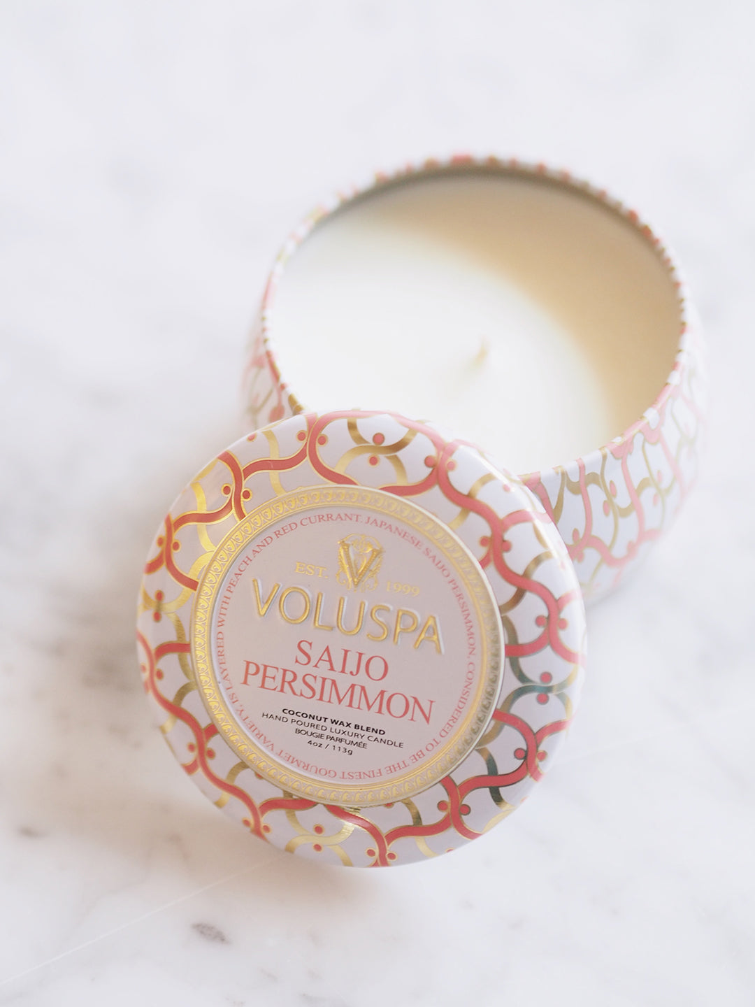 Saijo Persimmon Mini Tin Candle