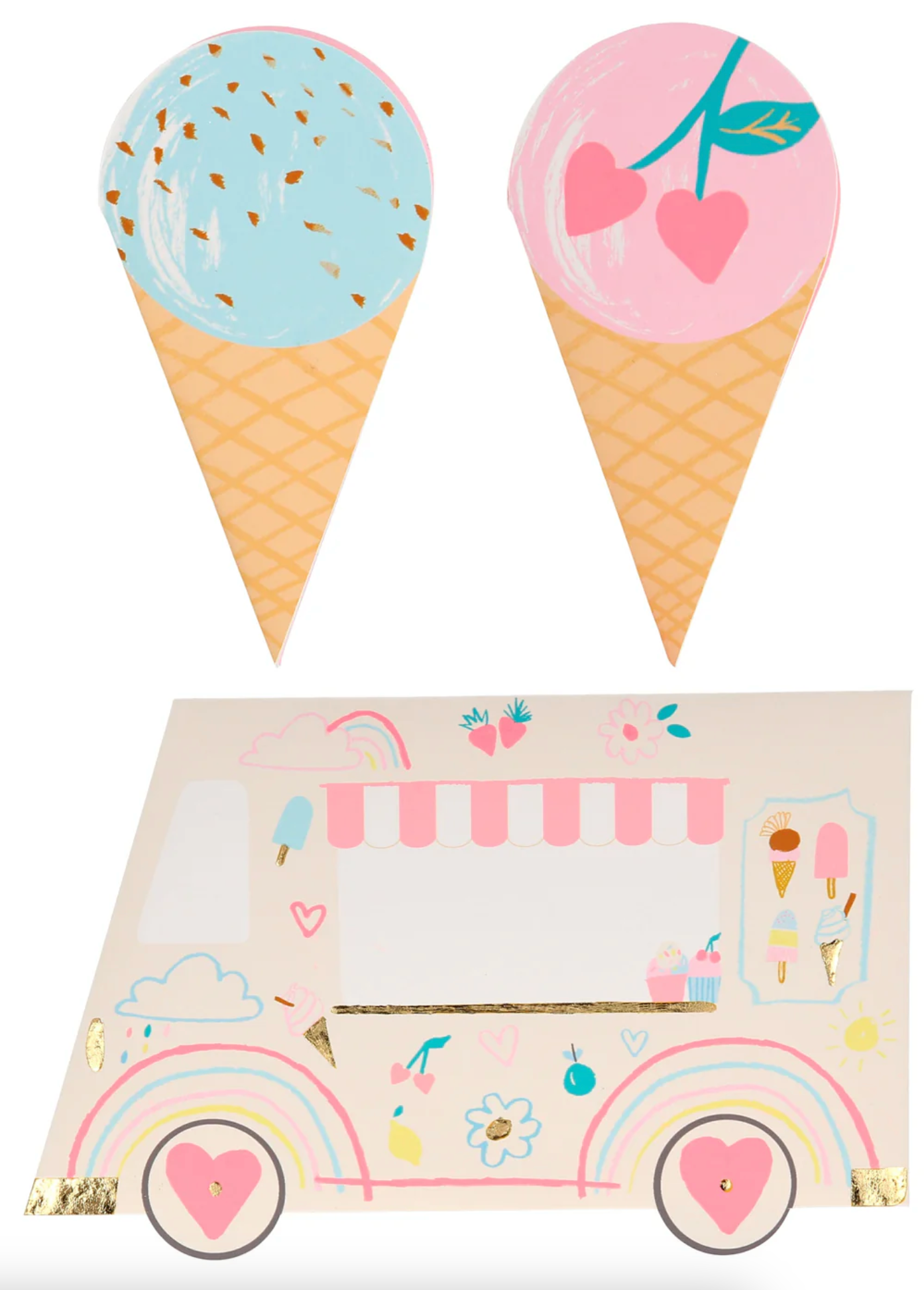 Ice cream Cards & Friendship Bracelets