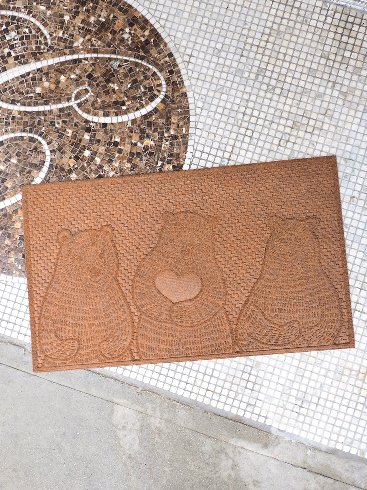 Embossed Bear Doormat