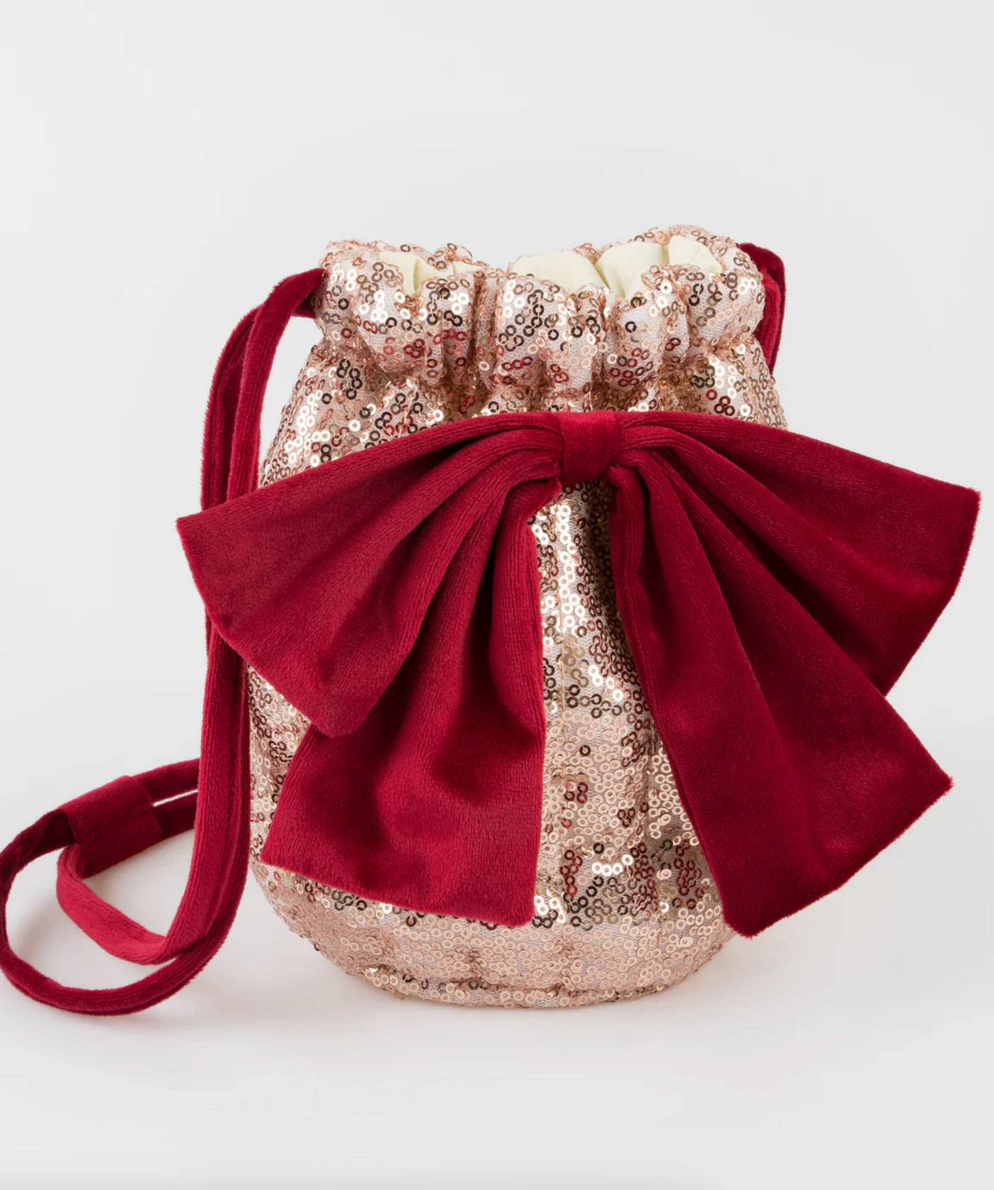 Pink Sequin Bow Bag