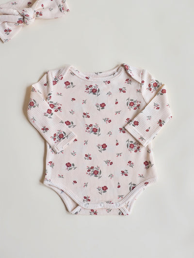 Misty Rose Floral Bodysuit