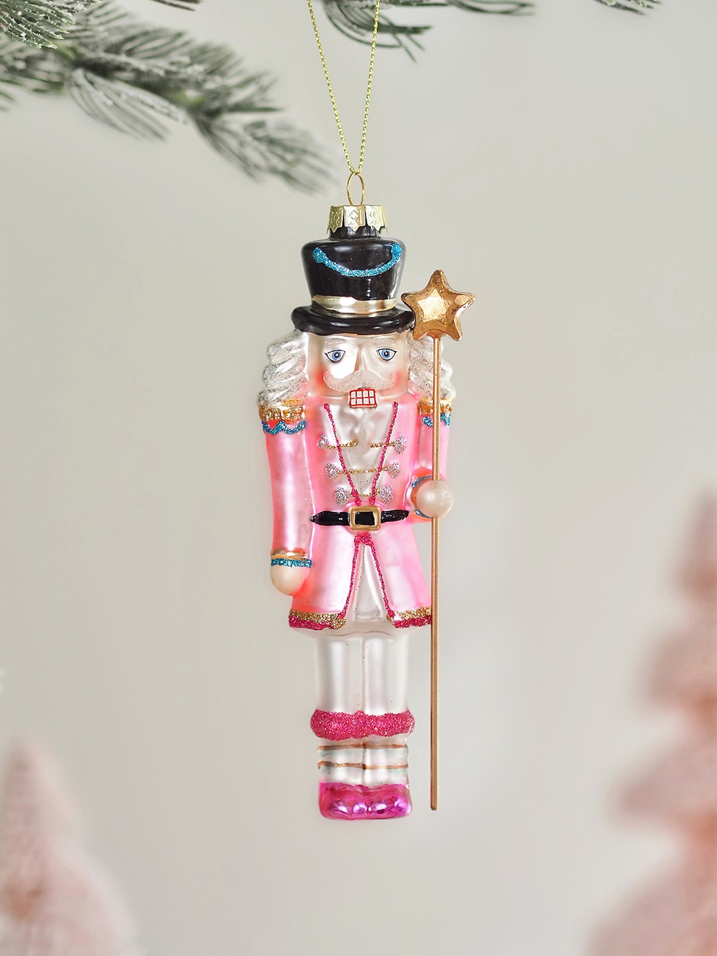 Blushing Nutcracker Ornament