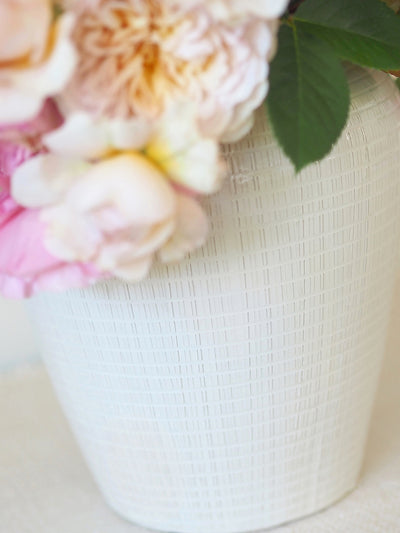 Willow White Glazed Vase