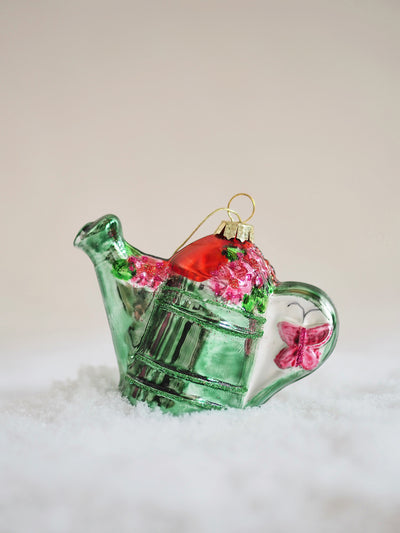 Floral Watering Can Ornament